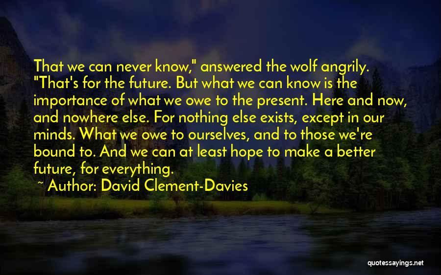 Hope To Quotes By David Clement-Davies
