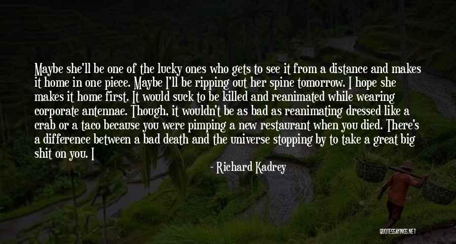 Hope To See You Tomorrow Quotes By Richard Kadrey