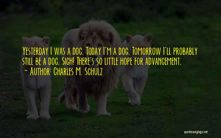Hope Tomorrow Quotes By Charles M. Schulz