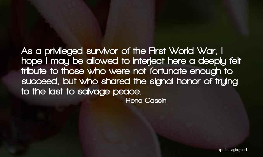 Hope War Quotes By Rene Cassin Hope War Quotes By Rene Cassin