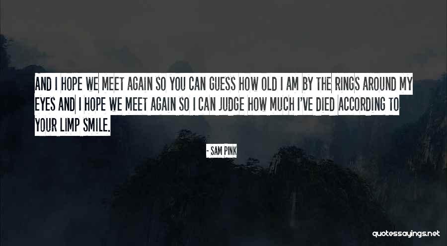 Hope We Meet Quotes By Sam Pink Hope We Meet Quotes By Sam Pink