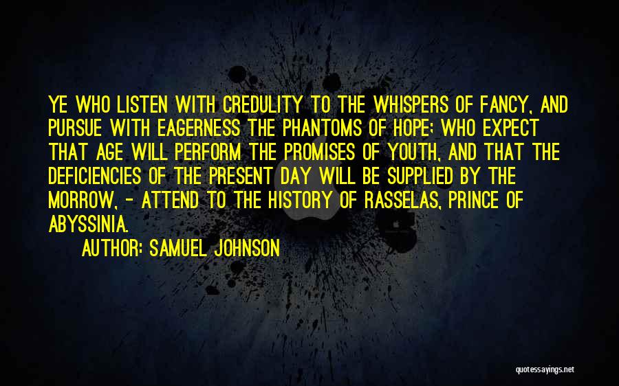 Hope Whispers Quotes By Samuel Johnson