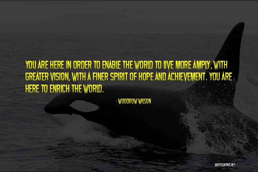 Hope You Are Here Quotes By Woodrow Wilson Hope You Are Here Quotes By Woodrow Wilson