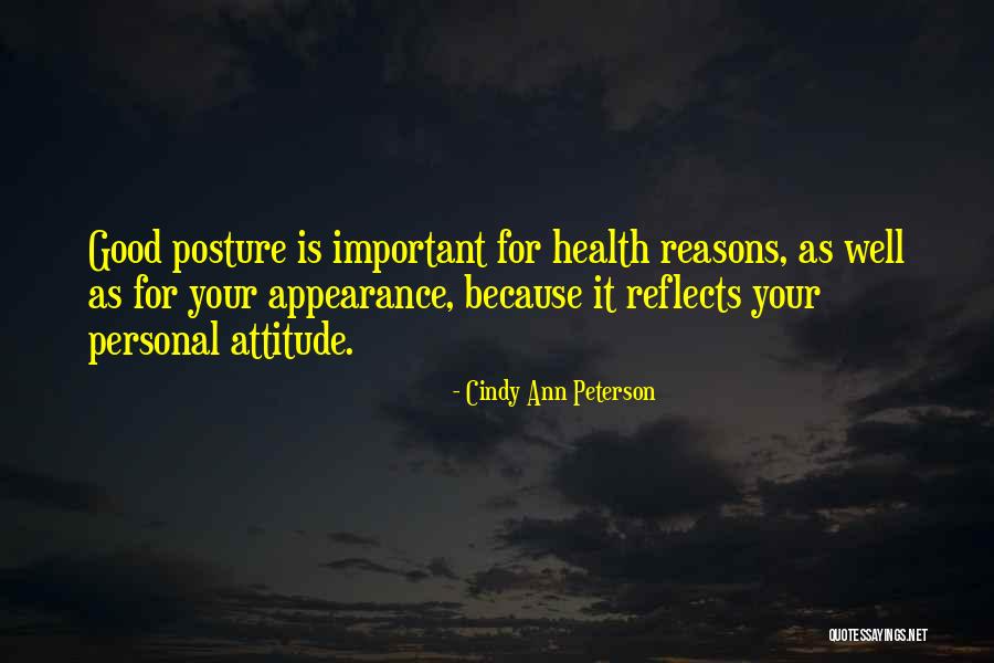 Hope You Are In Good Health Quotes By Cindy Ann Peterson