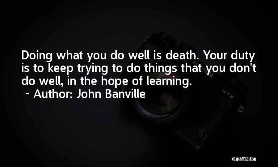 Hope You Doing Well Quotes By John Banville