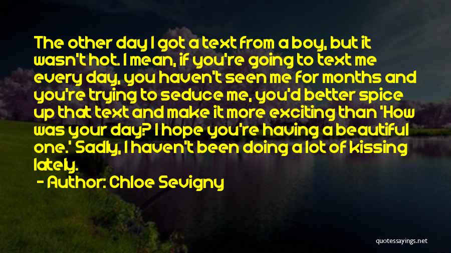 Hope You Have A Beautiful Day Quotes By Chloe Sevigny