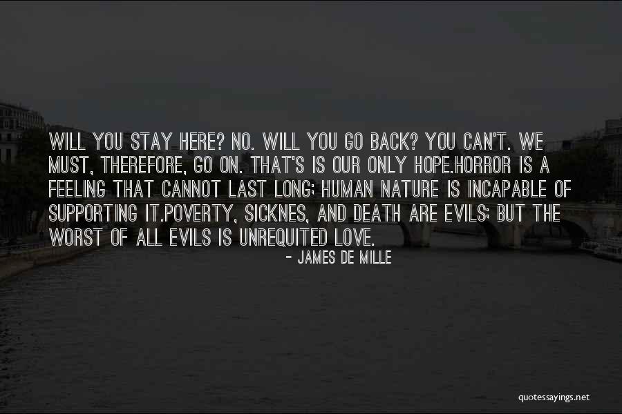 Hope You Stay Quotes By James De Mille