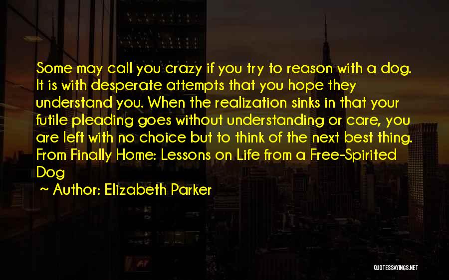 Hope You Understand Quotes By Elizabeth Parker