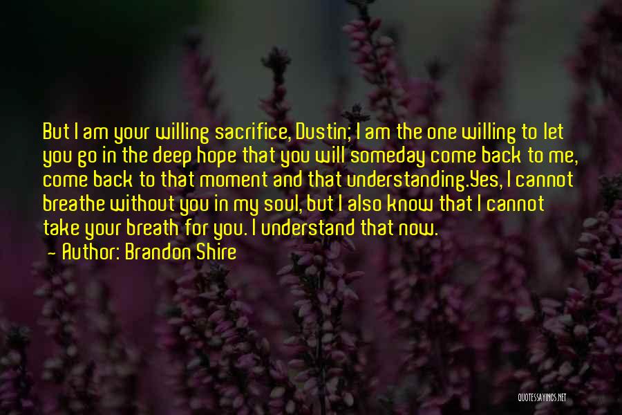 Hope You Will Understand Me Quotes By Brandon Shire