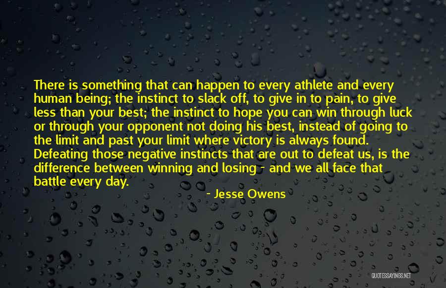 Hope You Win Quotes By Jesse Owens