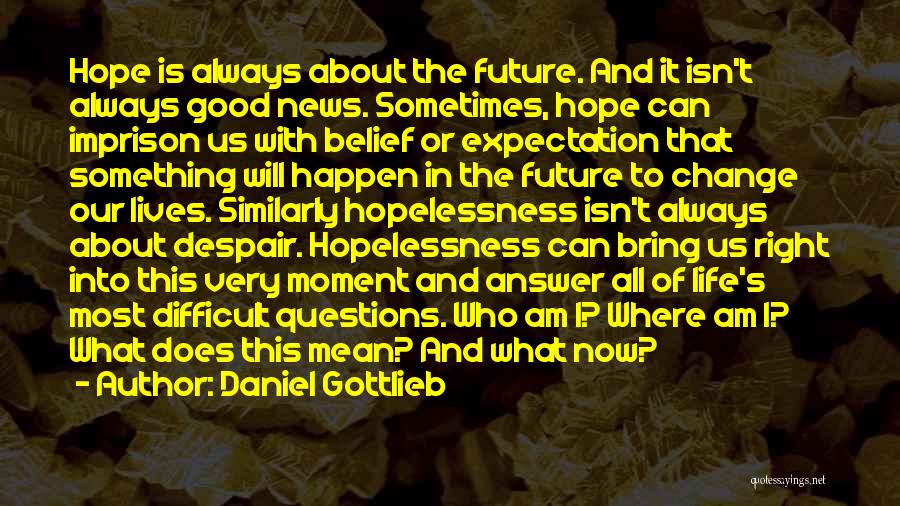 Hopelessness And Despair Quotes By Daniel Gottlieb