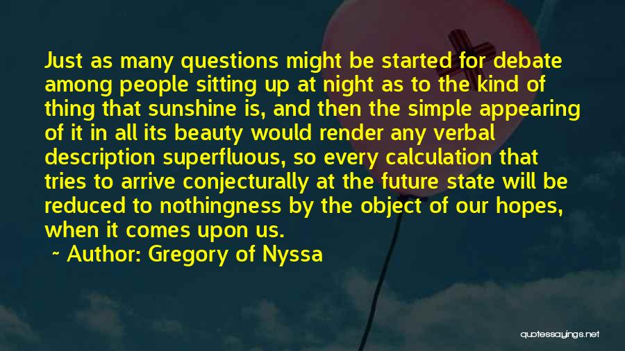 Hopes For The Future Quotes By Gregory Of Nyssa