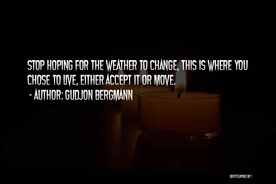 Hoping For Change Quotes By Gudjon Bergmann