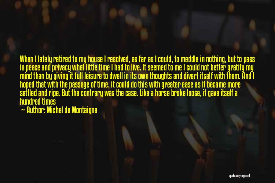 Hoping For Nothing Quotes By Michel De Montaigne