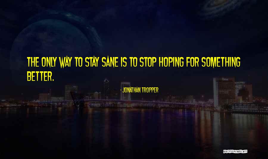 Hoping For Something Better Quotes By Jonathan Tropper