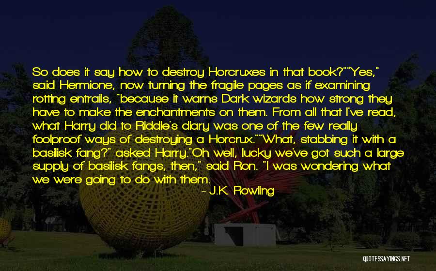 Horcruxes Harry Quotes By J.K. Rowling Horcruxes Harry Quotes By J.K. Rowling