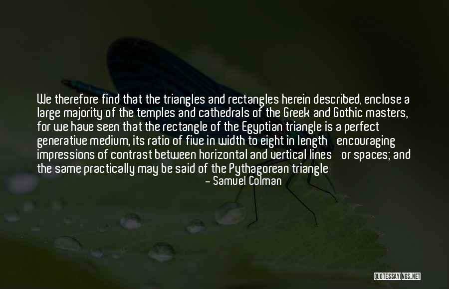 Horizontal And Vertical Quotes By Samuel Colman Horizontal And Vertical Quotes By Samuel Colman