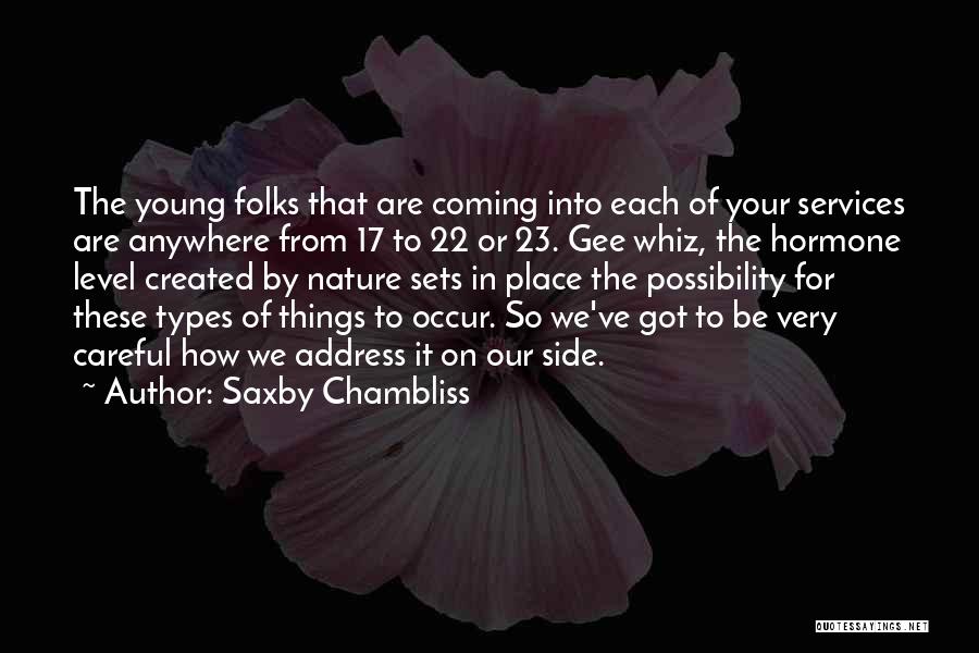 Hormone Quotes By Saxby Chambliss