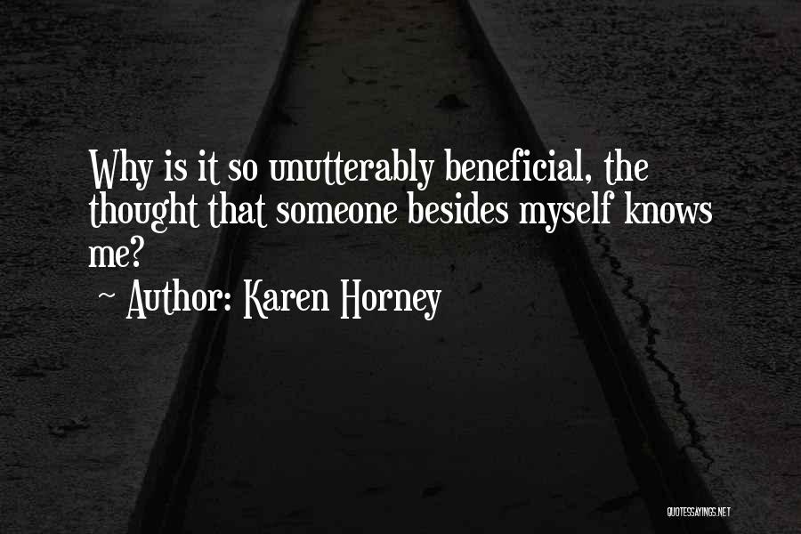 Horney Quotes By Karen Horney