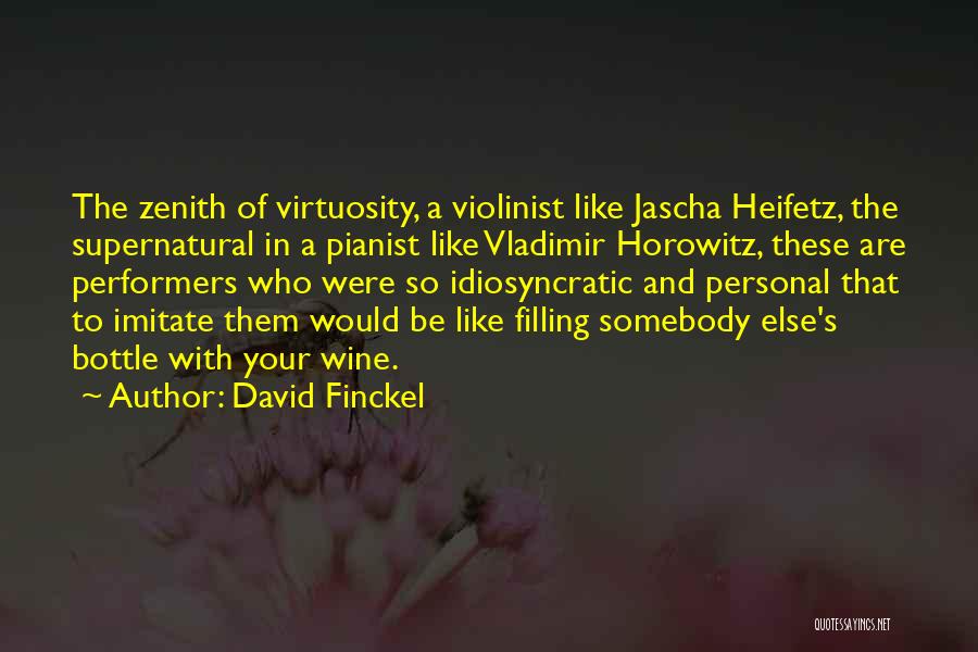 Horowitz Vladimir Quotes By David Finckel