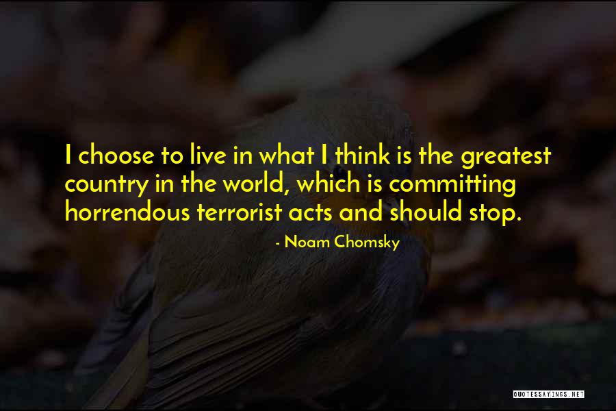 Horrendous Quotes By Noam Chomsky