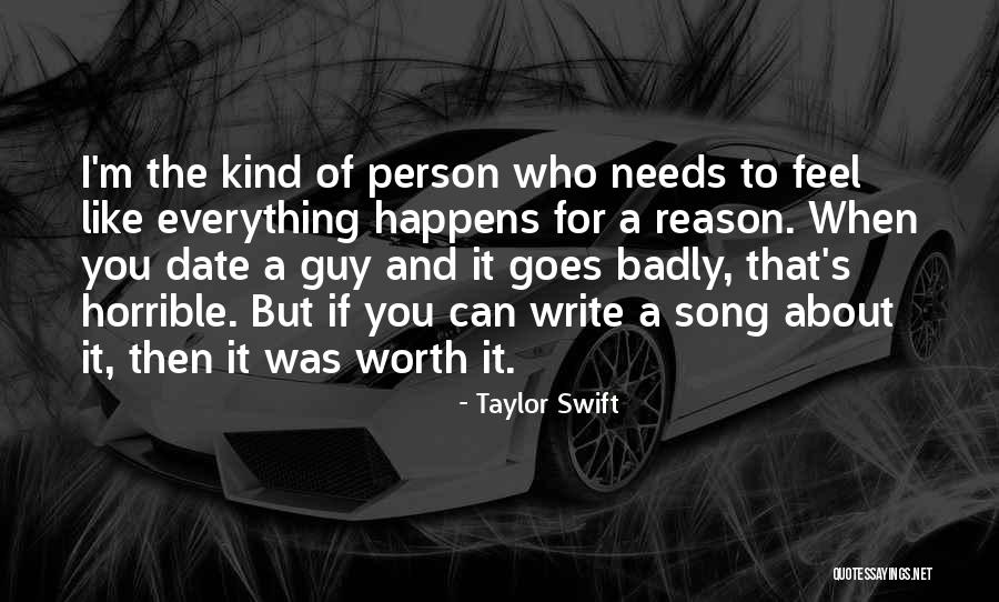 Horrible Person Quotes By Taylor Swift