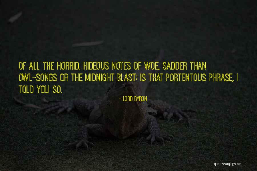 Horrid Quotes By Lord Byron Horrid Quotes By Lord Byron