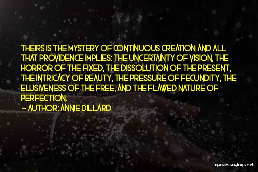 Horror And Beauty Quotes By Annie Dillard