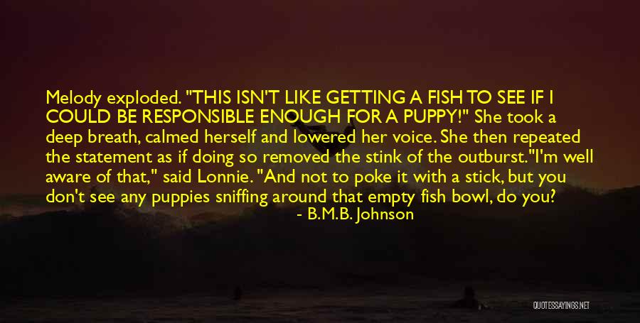 Horror For Quotes By B.M.B. Johnson