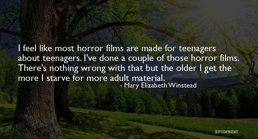 Horror For Quotes By Mary Elizabeth Winstead