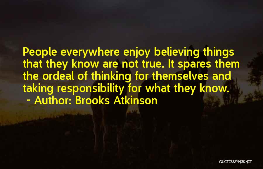 Horror Movie Directors Quotes By Brooks Atkinson