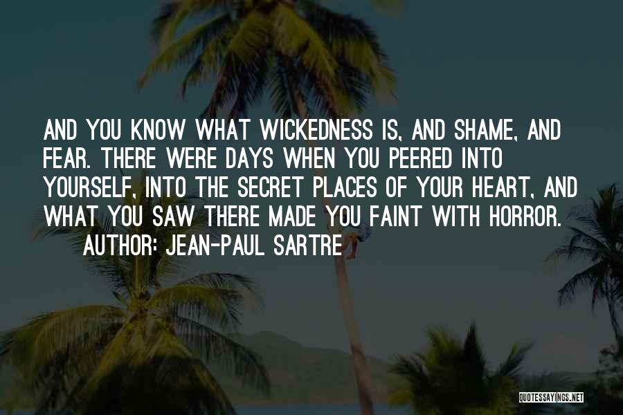 Horror Quotes By Jean-Paul Sartre