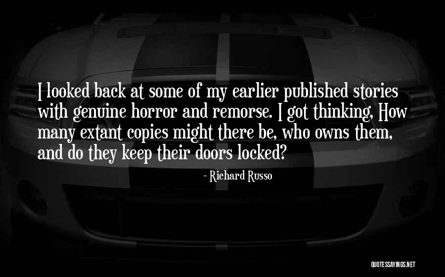 Horror Stories Quotes By Richard Russo Horror Stories Quotes By Richard Russo