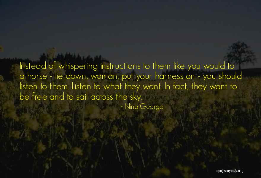 Horse And Woman Quotes By Nina George Horse And Woman Quotes By Nina George