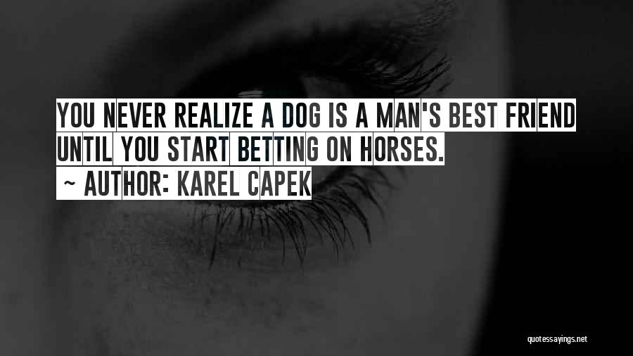 Horse Betting Quotes By Karel Capek