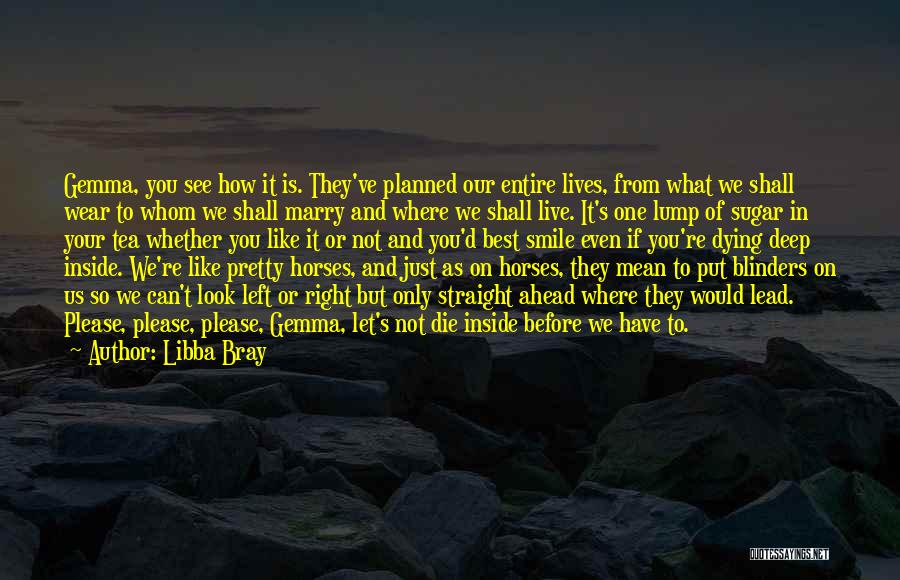 Horse Blinders Quotes By Libba Bray