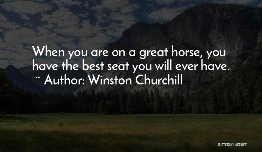 Horse Equine Quotes By Winston Churchill