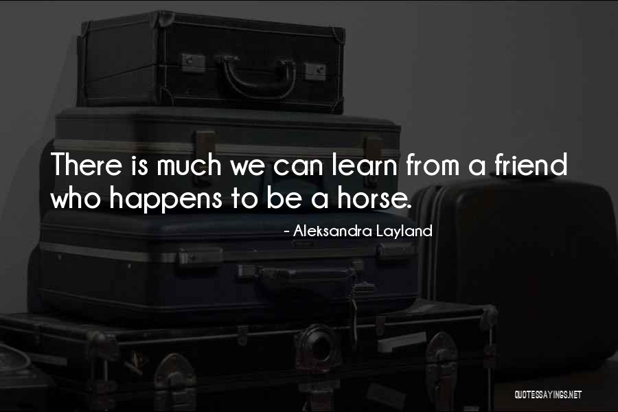 Horse Friendship Quotes By Aleksandra Layland Horse Friendship Quotes By Aleksandra Layland