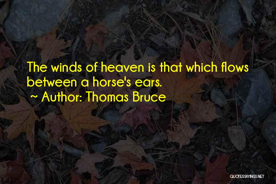 Horse Inspirational Quotes By Thomas Bruce