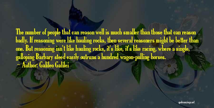 Horse Pulling Quotes By Galileo Galilei