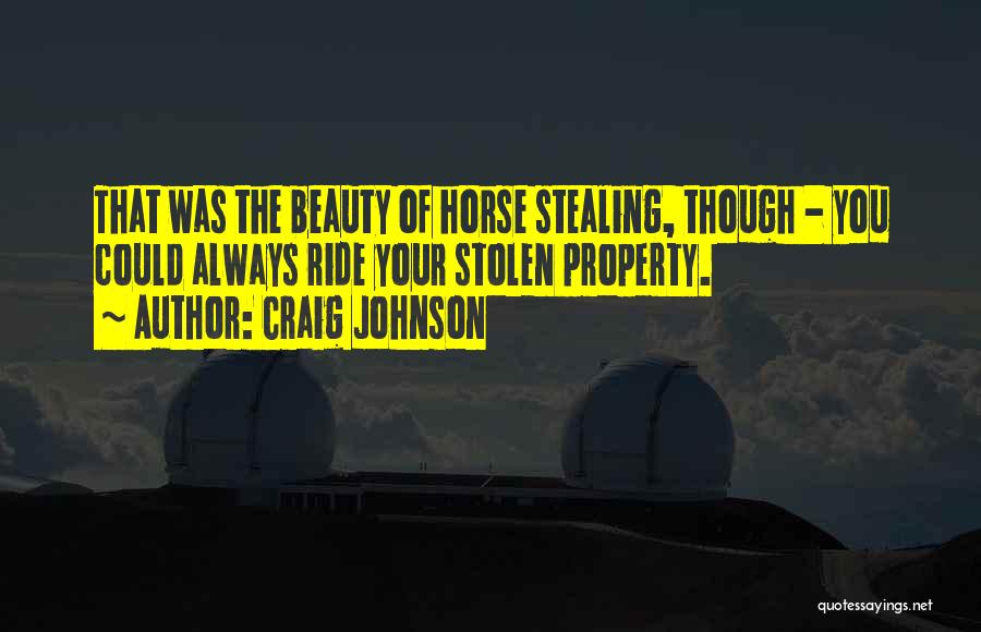 Horse Quotes By Craig Johnson