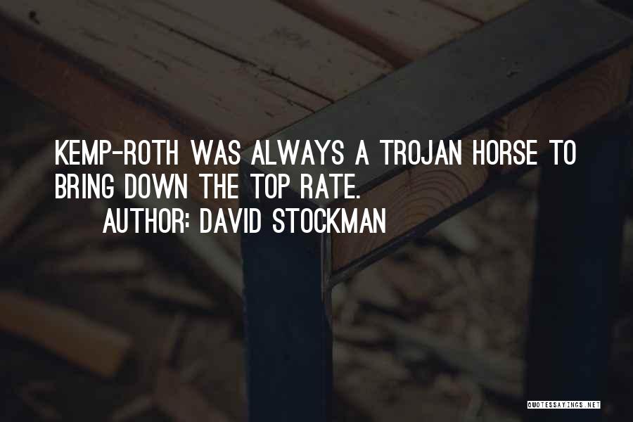 Horse Quotes By David Stockman