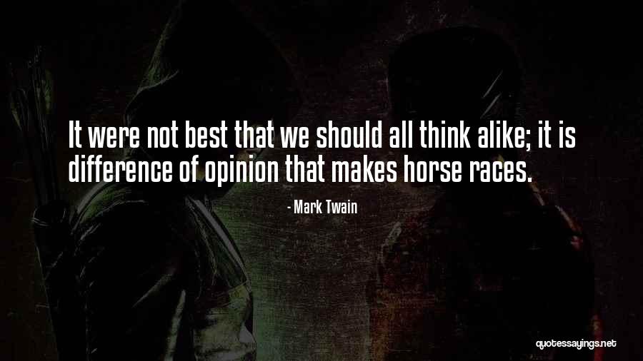 Horse Races Quotes By Mark Twain