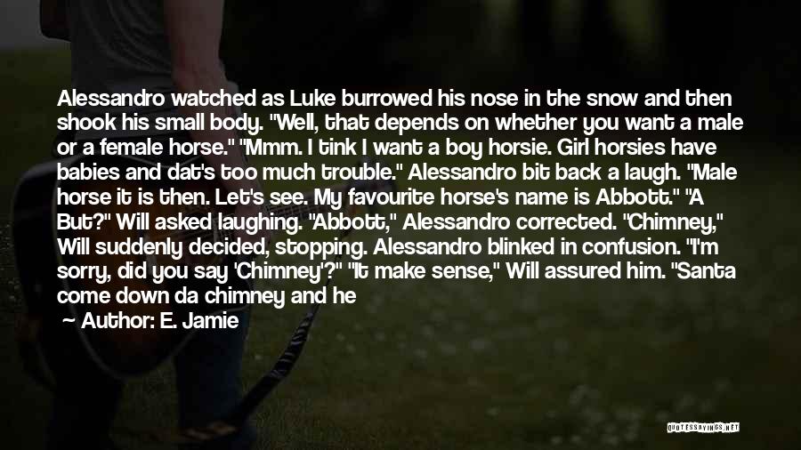 Horse Sense Quotes By E. Jamie