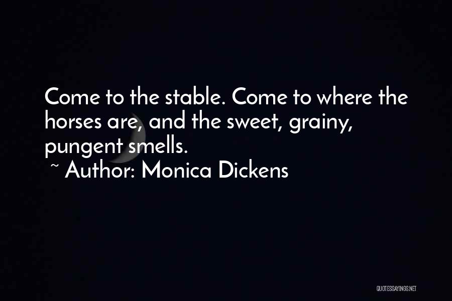 Horse Stable Quotes By Monica Dickens