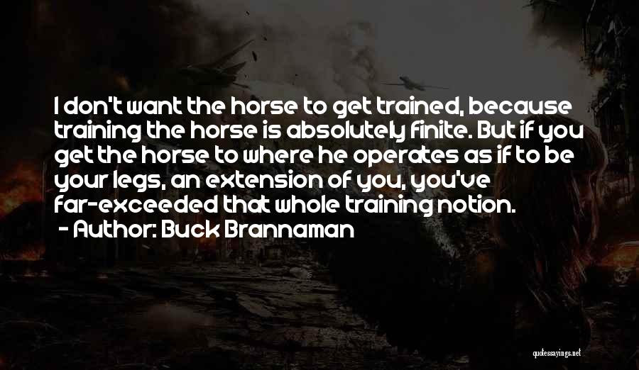 Horse Training Quotes By Buck Brannaman