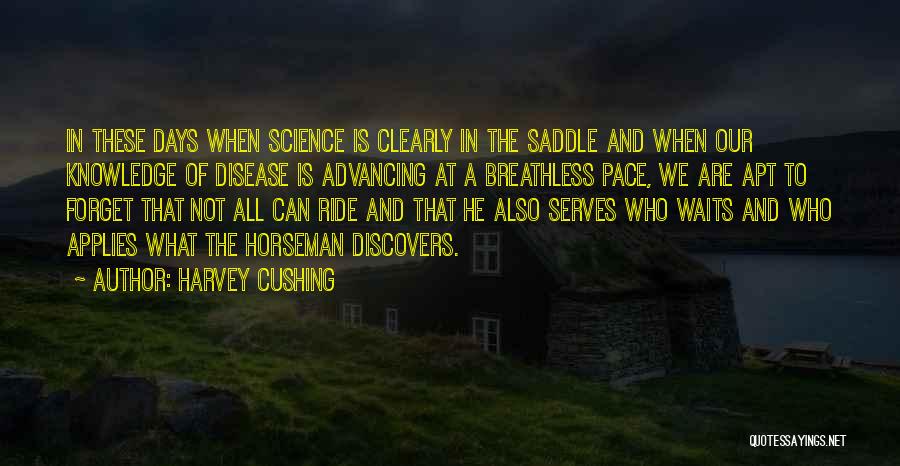 Horseman Quotes By Harvey Cushing