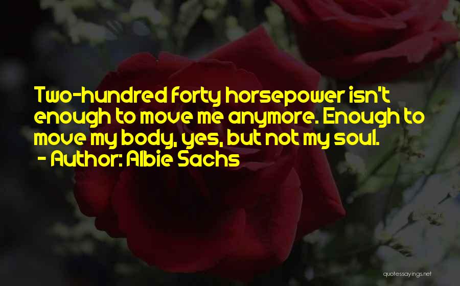 Horsepower Quotes By Albie Sachs