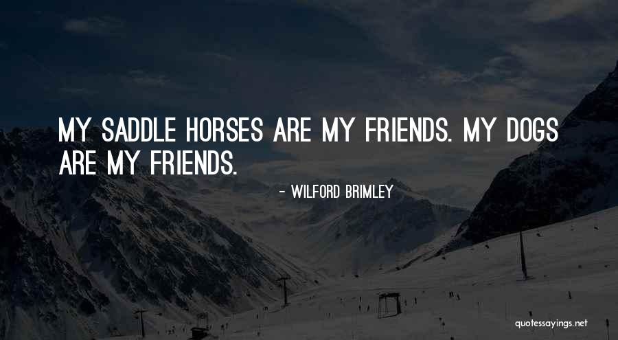 Horses And Friends Quotes By Wilford Brimley