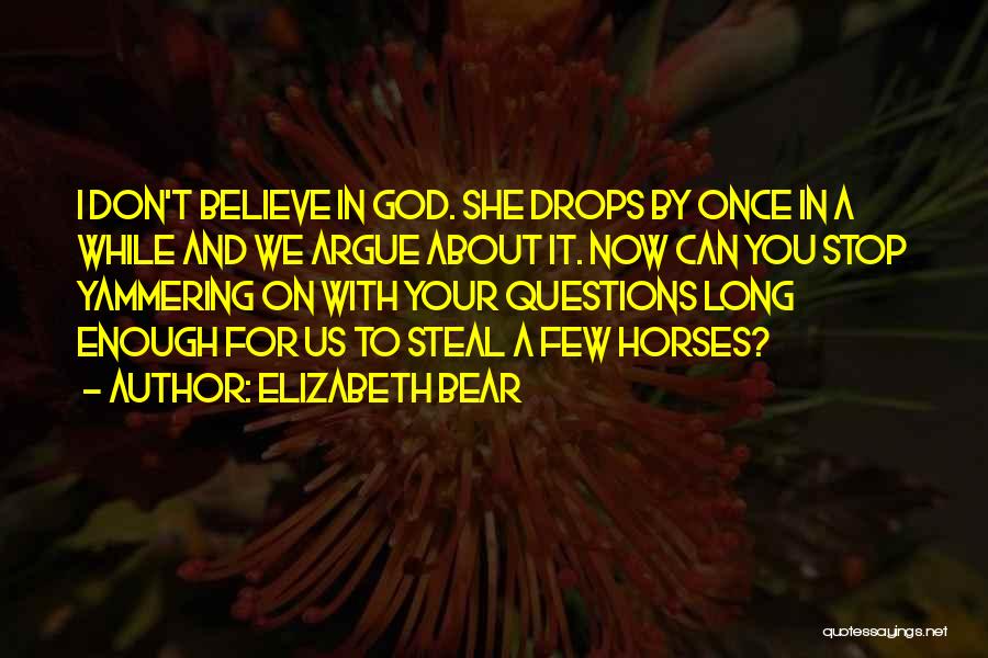 Horses And God Quotes By Elizabeth Bear